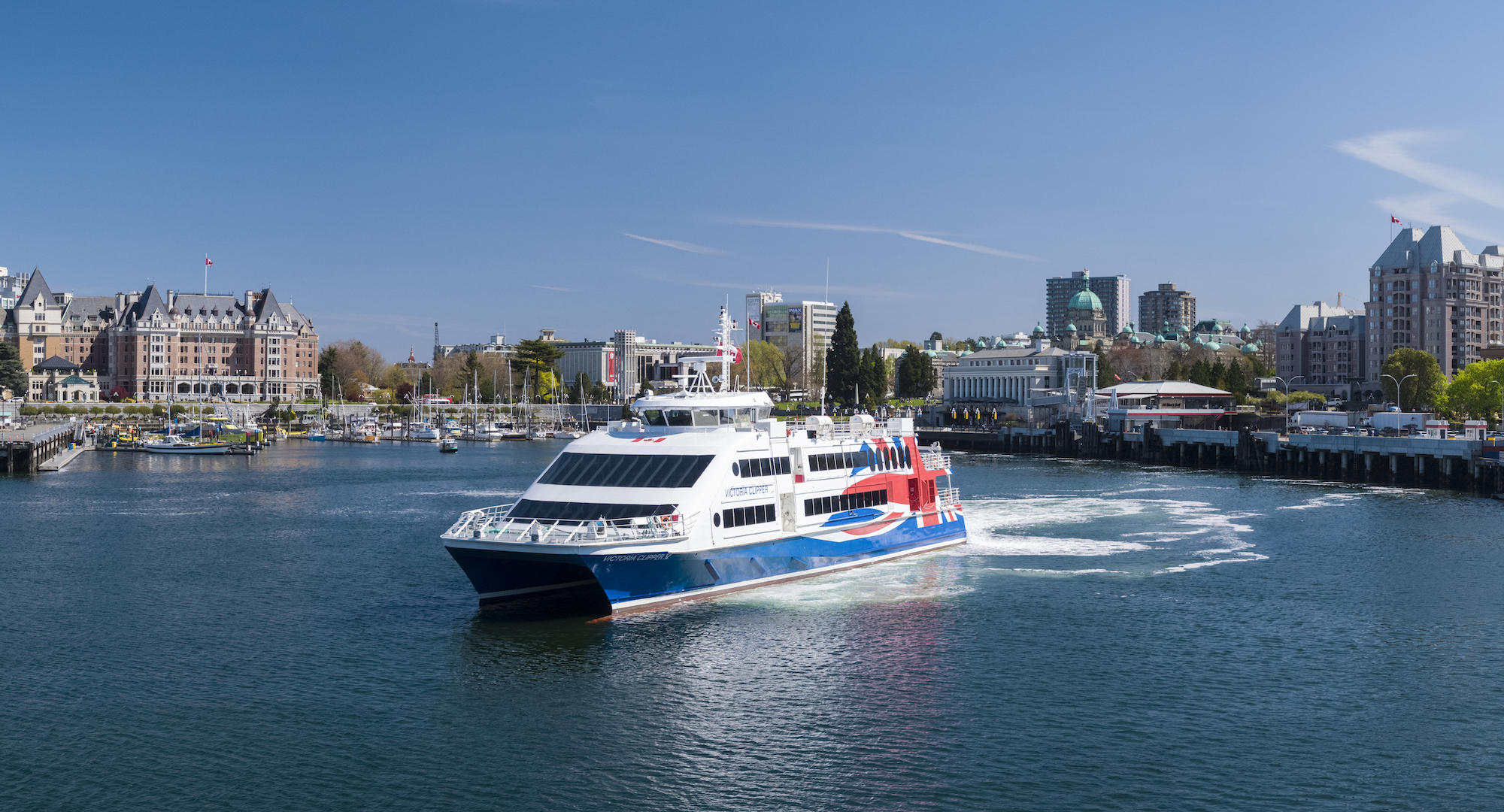 Victoria Clipper V passenger ferry on the water