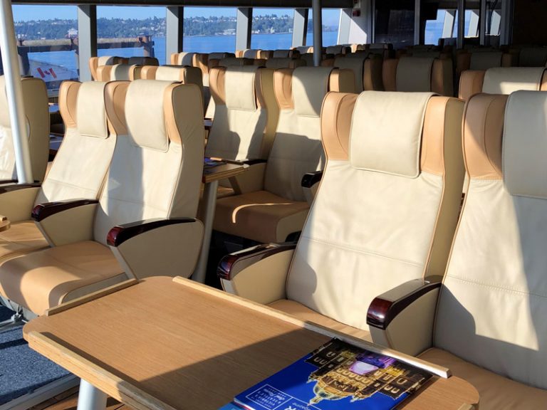 Comfort VIP seats aboard Victoria Clipper V