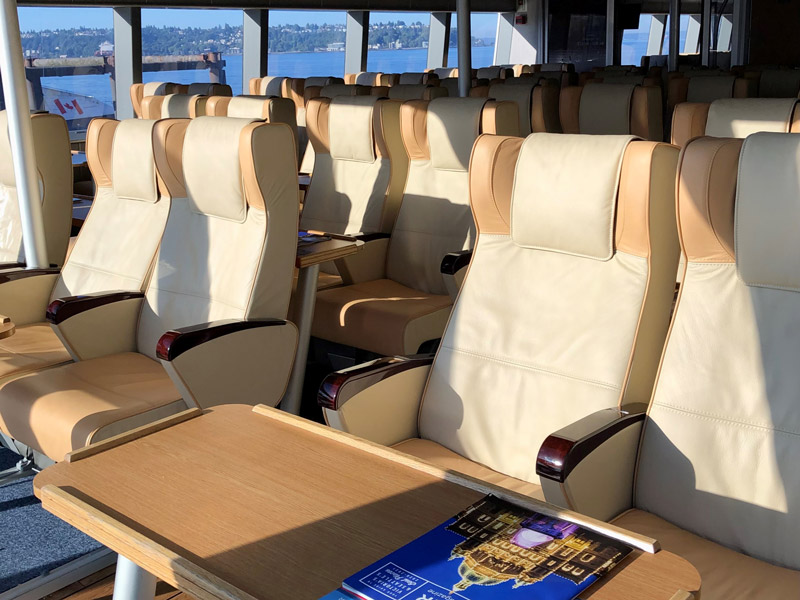 Comfort VIP seats aboard Victoria Clipper V